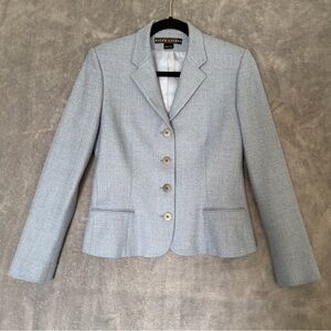 Ralph Lauren Black Label Soft Blue Wool Blazer size 8 Y2K USA